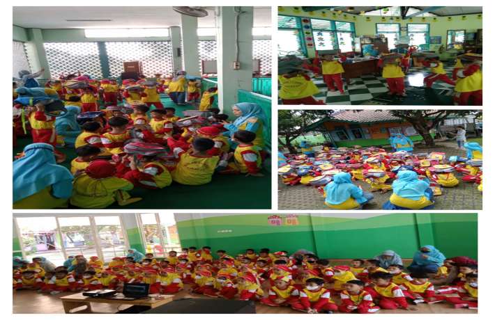 EDUKASI SIMULASI BENCANA TSUNAMI ANAK DIDIK TK ISLAM AL IRSYAD 01