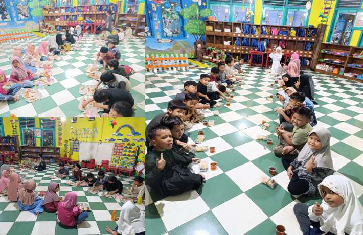 KEBERSAMAAN PENUH BERKAH, TK ISLAM AL IRSYAD 01 ADAKAN BUKA PUASA BERSAMA