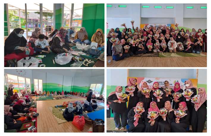 PELATIHAN MEMBUAT BUKET JAJAN DI TK ISLAM AL IRSYAD 01 CILACAP 
