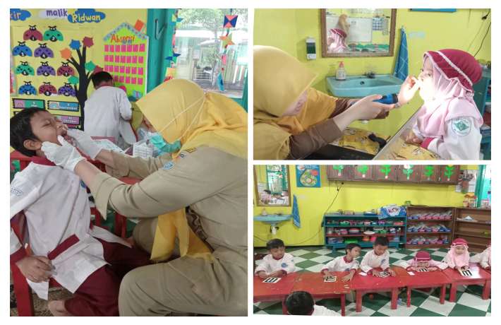 PUSKESMAS CILACAP TENGAH LAKUKAN PEMERIKSAAN KESEHATAN ANAK DI TK ISLAM AL IRSYAD 01 