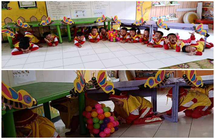 TANGAN KECIL, KARYA HEBAT, KREATIVITAS DARI SPON MENJADI KUPU-KUPU CANTIK